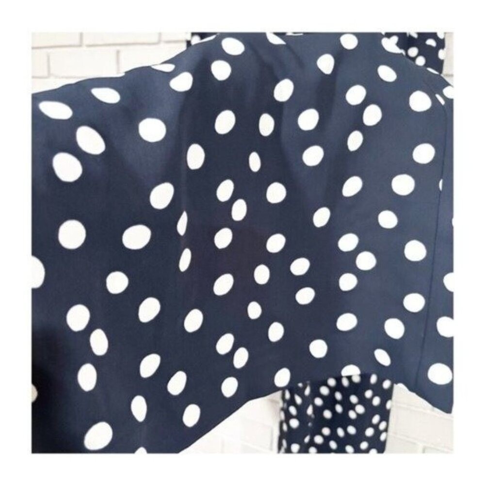 Boden Clarissa Navy Polka Dot Wide Leg Jumpsuit Sleeveless Boat Neck | 16 - 18T - Picture 10 of 16